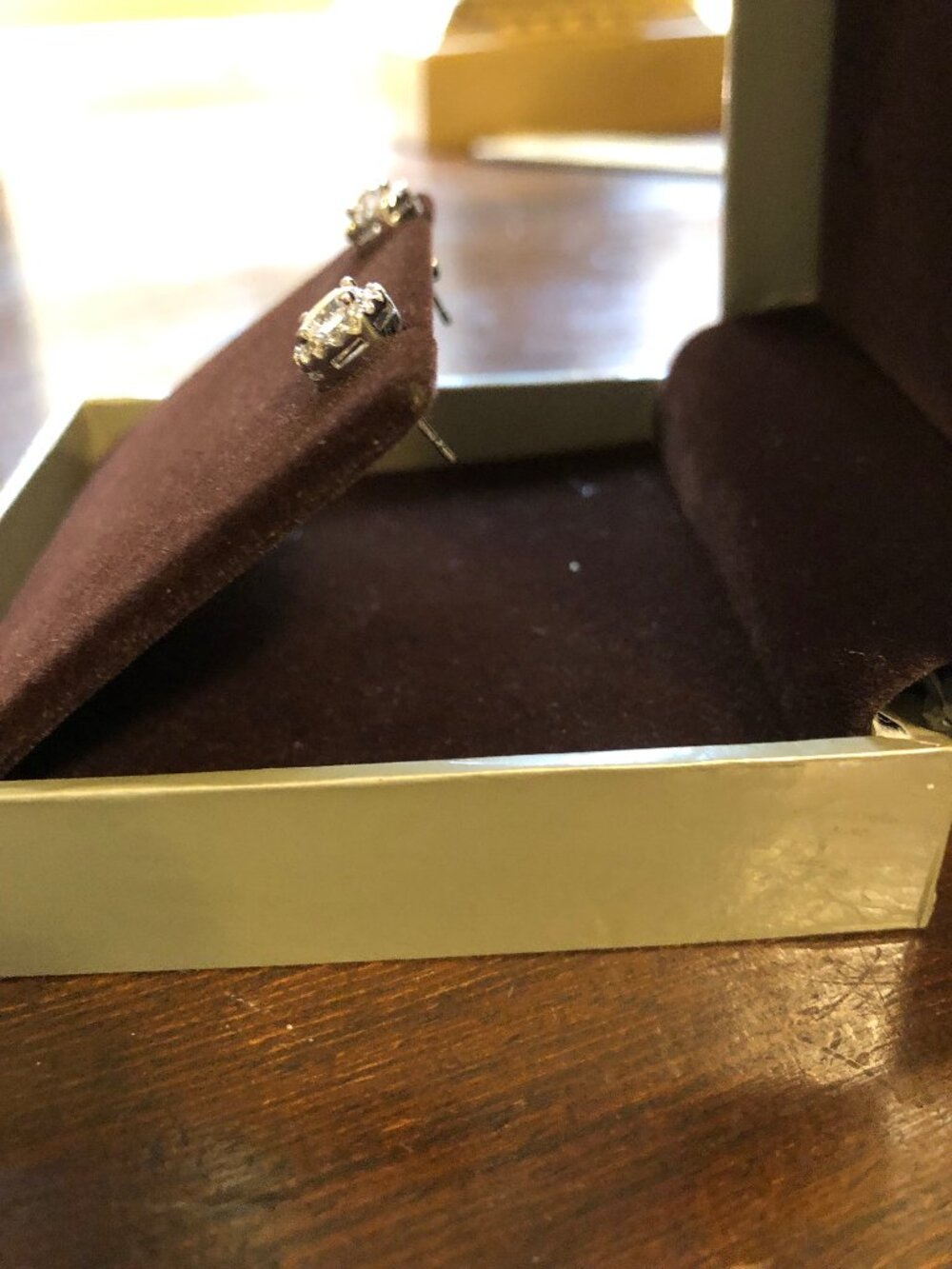Nordstrom Halo cubic zirconia stud earrings - Picture 3 of 5